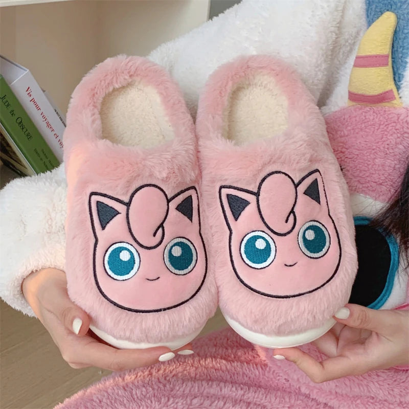 Pokémon Plush Cotton Slippers for Men and Women