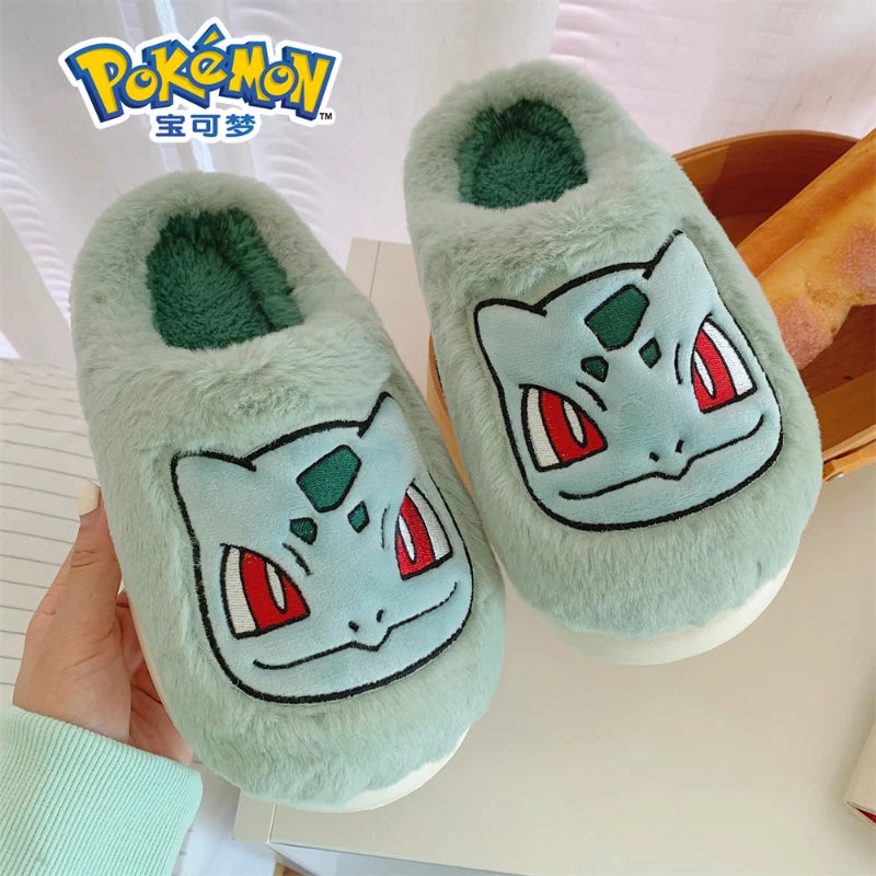 Pokémon Plush Cotton Slippers for Men and Women