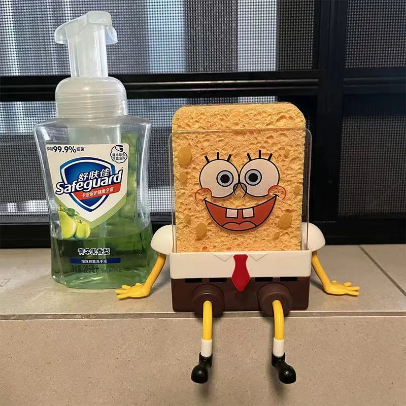 SpongeBob SquarePants Dishwashing Sponge & Holder Set