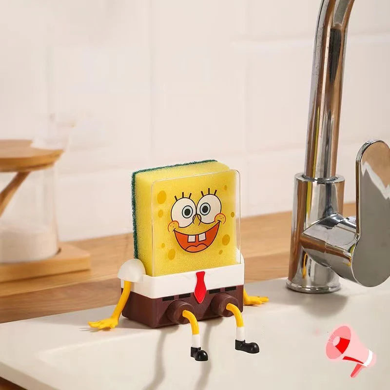 SpongeBob SquarePants Dishwashing Sponge & Holder Set