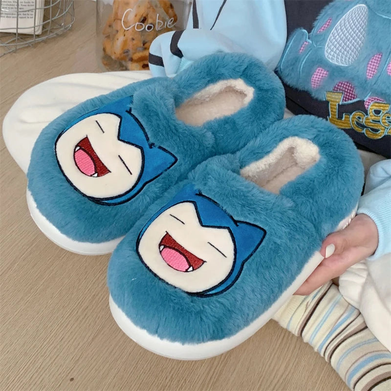 Pokémon Plush Cotton Slippers for Men and Women